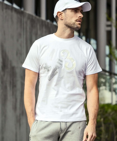 1PIU1UGUALE3 RELAX Футболка с короткими рукавами, камуфляжным логотипом со стразами, 1PIU1UGUALE3 RELAX, белый
1PIU1UGUALE3 RELAX Футболка с короткими рукавами, камуфляжным логотипом со стразами, 1PIU1UGUALE3 RELAX, белый