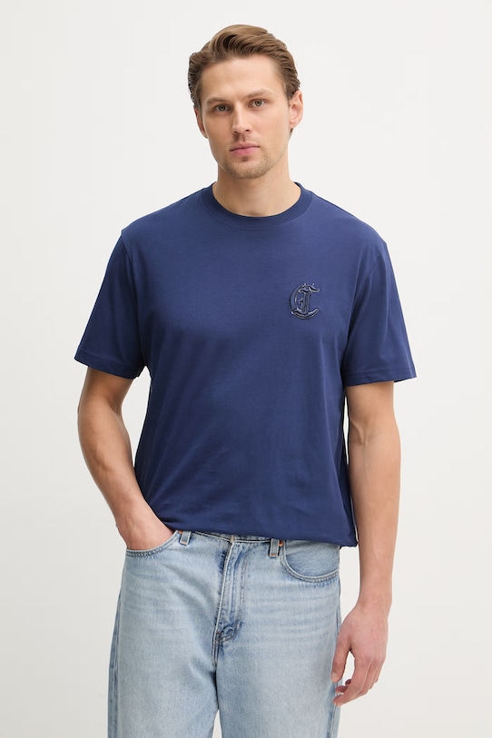 Хлопковая футболка Just Cavalli, темно-синий
Хлопковая футболка Just Cavalli, темно-синий
