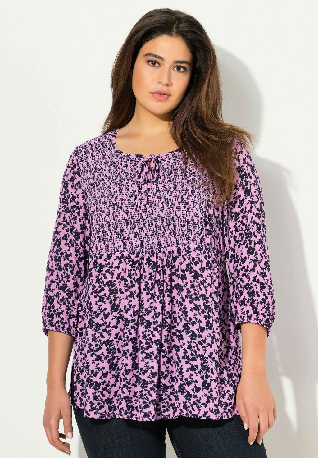 Блуза SMOCKED BODICE Ulla Popken, фиолетовый
Блуза SMOCKED BODICE Ulla Popken, фиолетовый