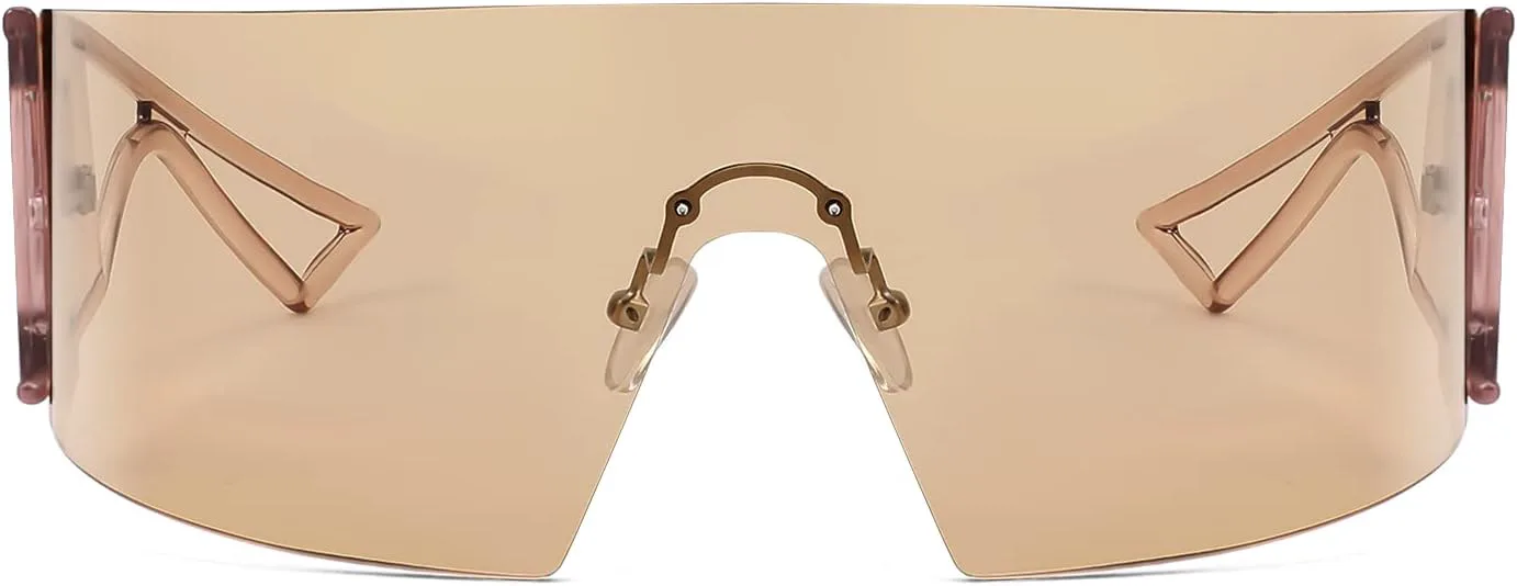 FEISEDY Большие футуристические солнцезащитные очки с плоской верхней частью, цельные, для женщин и мужчин, модные очки B4054, Transparent Tea Frame/Champagne Lens
FEISEDY Большие футуристические солнцезащитные очки с плоской верхней частью, цельные, для женщин и мужчин, модные очки B4054, Transparent Tea Frame/Champagne Lens