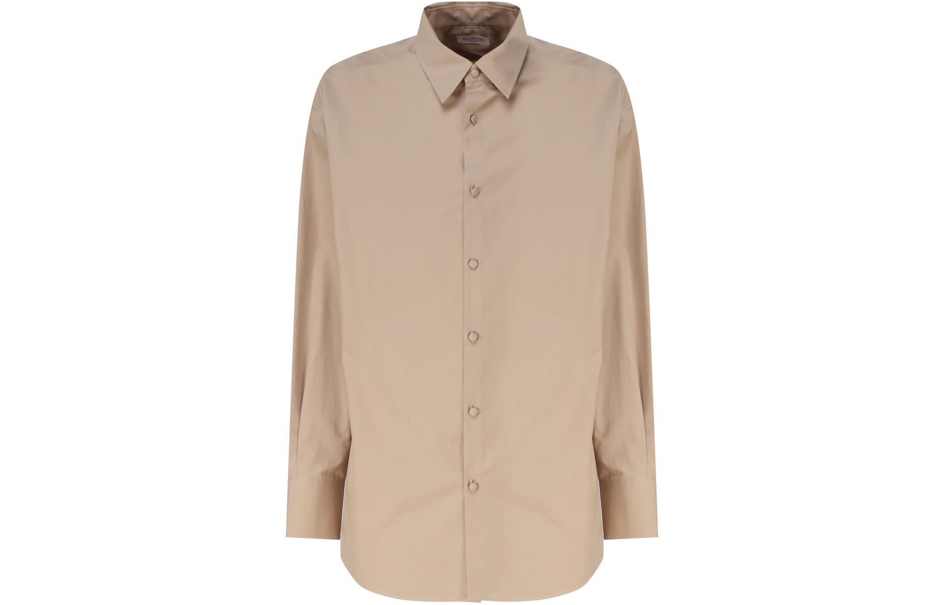 Рубашка с воротником и рукавами Valentino, бежевый
Рубашка с воротником и рукавами Valentino, бежевый