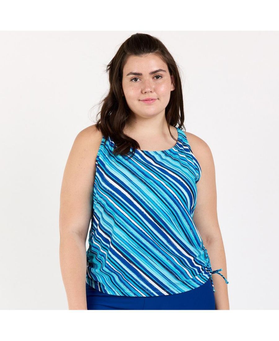 Купальник-танкини Maya больших размеров: верх со съемными чашечками и плавки Calypsa, Pool stripes
Купальник-танкини Maya больших размеров: верх со съемными чашечками и плавки Calypsa, Pool stripes