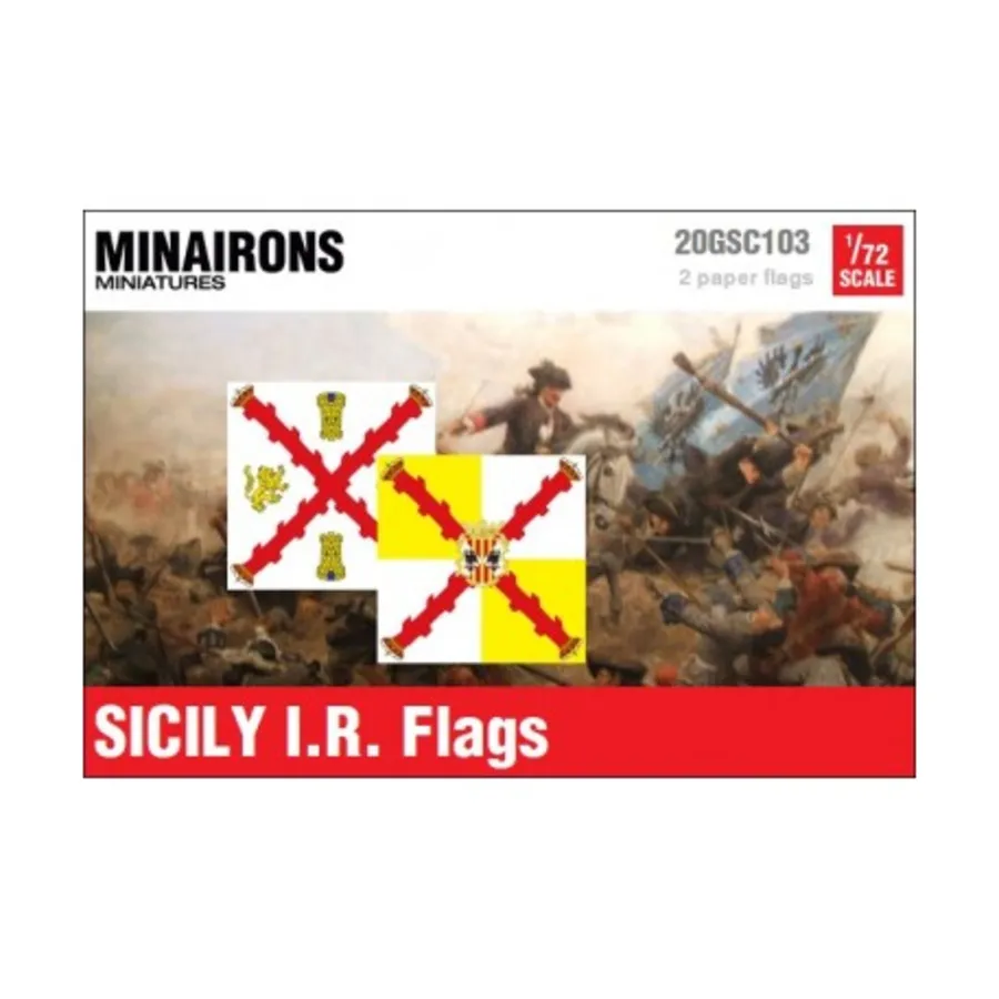 Сицилия ИК-флаги, War of Spanish Succession - Decals & Flags (1:72) 
Сицилия ИК-флаги, War of Spanish Succession - Decals & Flags (1:72)