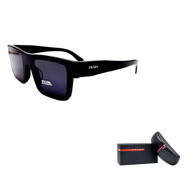 PRADA Пластиковая оправа квадратные солнцезащитные очки мужские, Black
PRADA Пластиковая оправа квадратные солнцезащитные очки мужские, Black