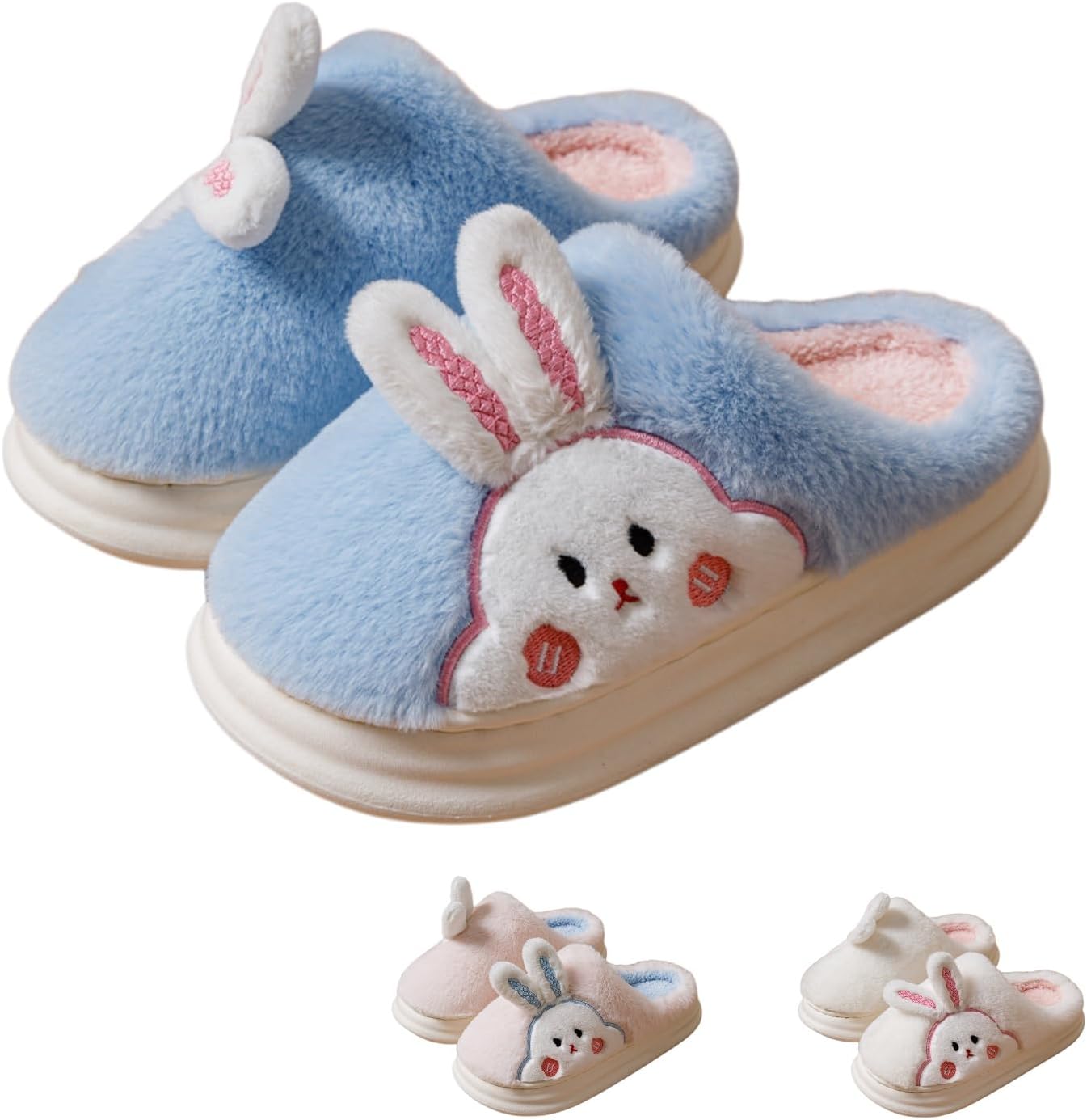 Плюшевые тапочки UNMULFC в виде кролика, мягкие и пушистые тапочки для женщин и мужчин, забавные домашние тапочки-башмачки, теплые с платформой, милые мультяшные тапочки Kawaii, шлепанцы для дома с противоскользящей подошвой, синий
Плюшевые тапочки UNMULFC в виде кролика, мягкие и пушистые тапочки для женщин и мужчин, забавные домашние тапочки-башмачки, теплые с платформой, милые мультяшные тапочки Kawaii, шлепанцы для дома с противоскользящей подошвой, синий
