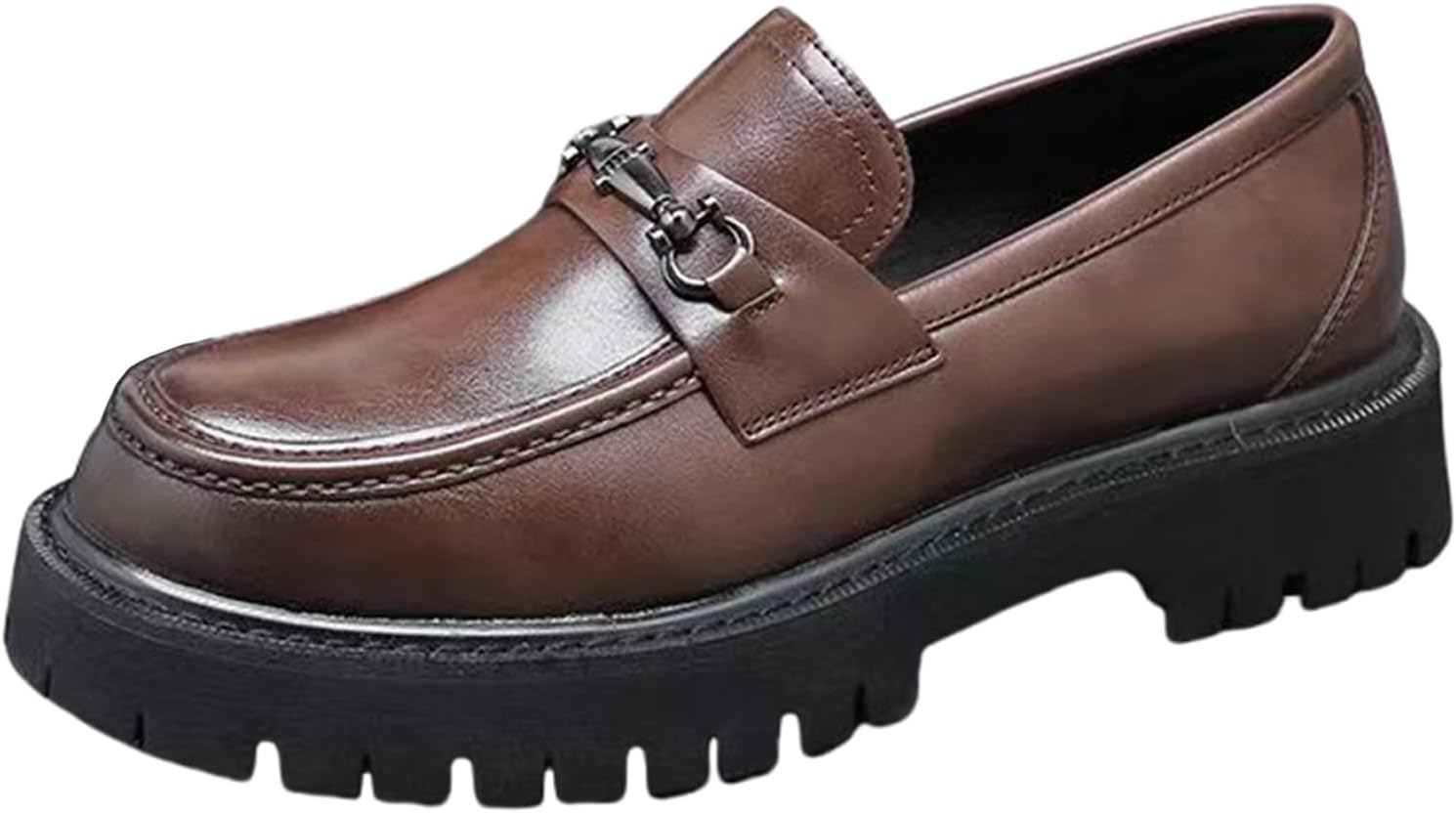 Мужские лаковые лоферы на платформе, удобные слипоны с округлым носком для делового и офисного стиля Generic, коричневый
Мужские лаковые лоферы на платформе, удобные слипоны с округлым носком для делового и офисного стиля Generic, коричневый