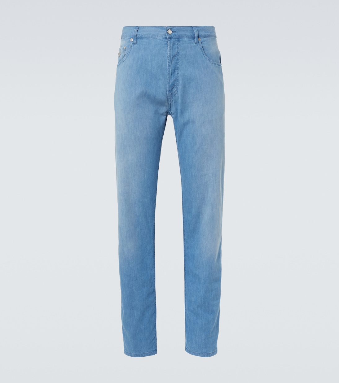 Прямые джинсы средней посадки Prada, светло-синий
Прямые джинсы средней посадки Prada, светло-синий