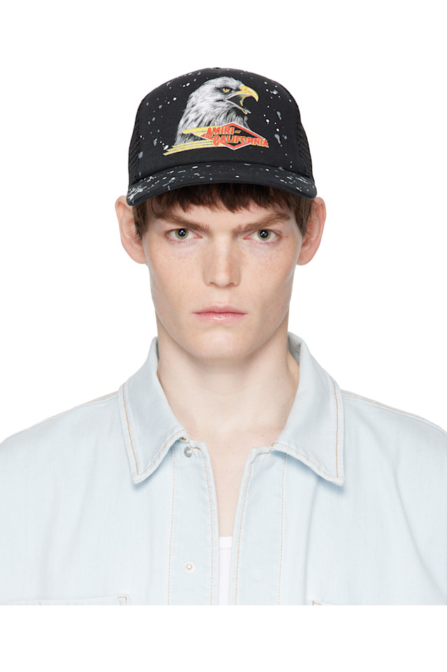 Винтажная кепка дальнобойщика Amiri, черный
Винтажная кепка дальнобойщика Amiri, черный