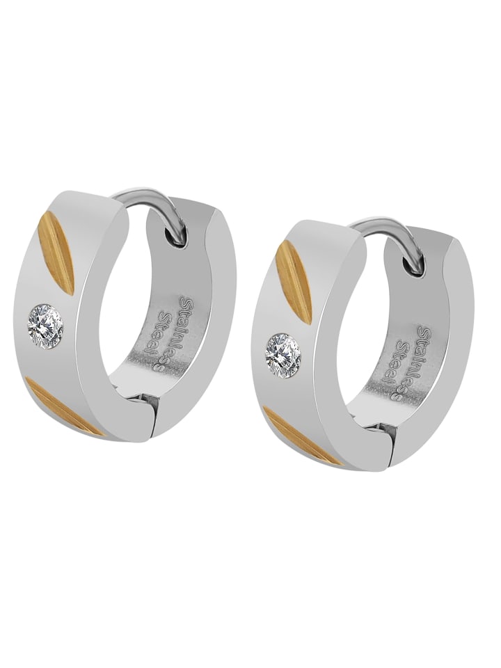 Adeliás Женские серьги - серьги-кольца на шарнирах из нержавеющей стали с золотыми стразами
Adeliás Женские серьги - серьги-кольца на шарнирах из нержавеющей стали с золотыми стразами