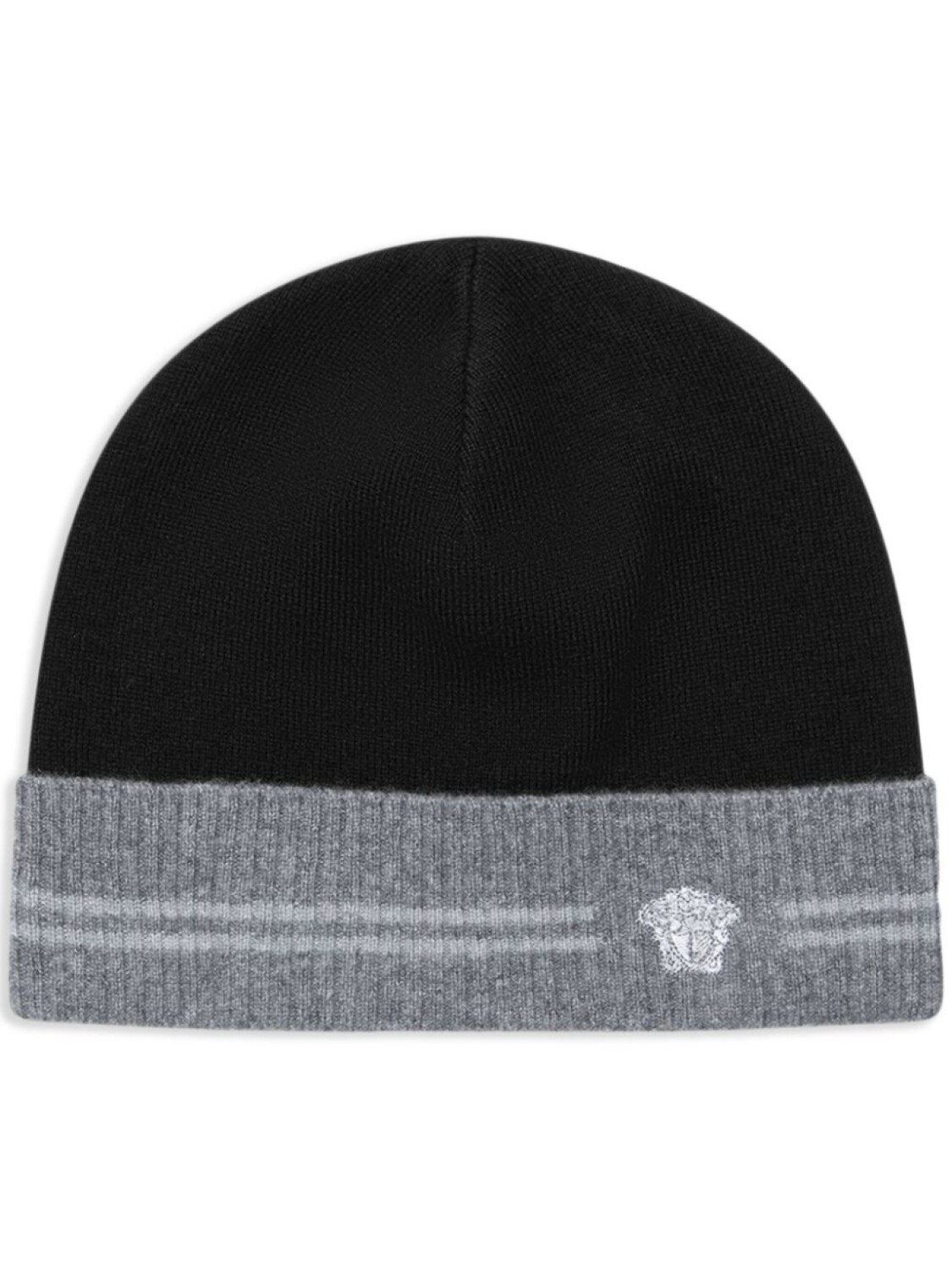 Шапка бини в двух тонах Versace, черный
Шапка бини в двух тонах Versace, черный