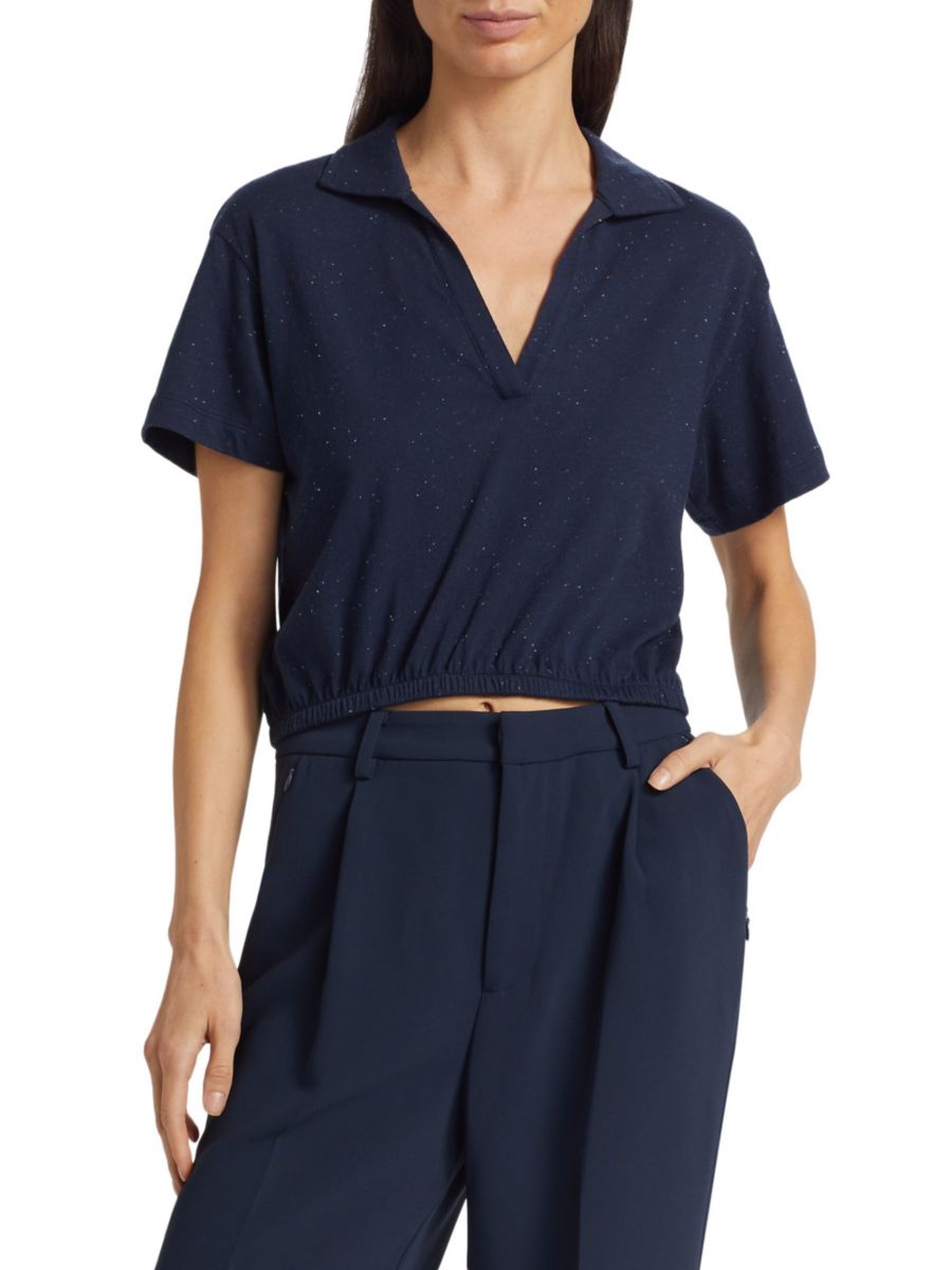 Укороченная рубашка-поло из хлопкового джерси ATM Anthony Thomas Melillo, цвет Midnight
Укороченная рубашка-поло из хлопкового джерси ATM Anthony Thomas Melillo, цвет Midnight