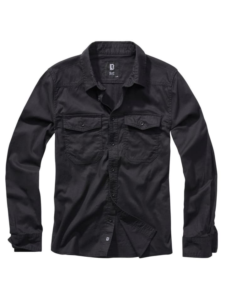 Черная фланелевая рубашка с длинным рукавом Brandit
Черная фланелевая рубашка с длинным рукавом Brandit