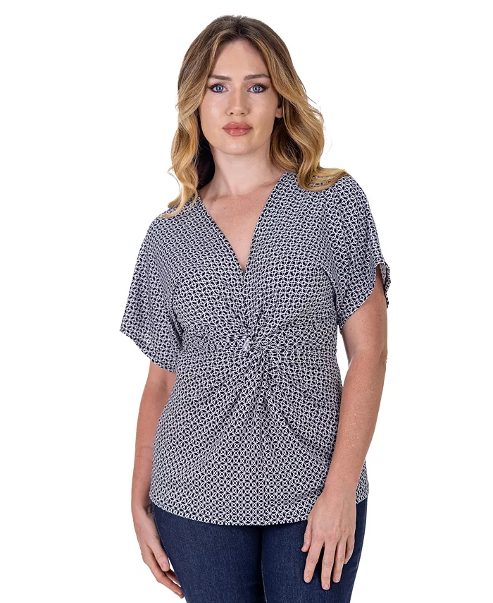 Миниатюрный топ-кимоно с V-образным вырезом и геометрическим принтом спереди 24seven Comfort Apparel, черный
Миниатюрный топ-кимоно с V-образным вырезом и геометрическим принтом спереди 24seven Comfort Apparel, черный