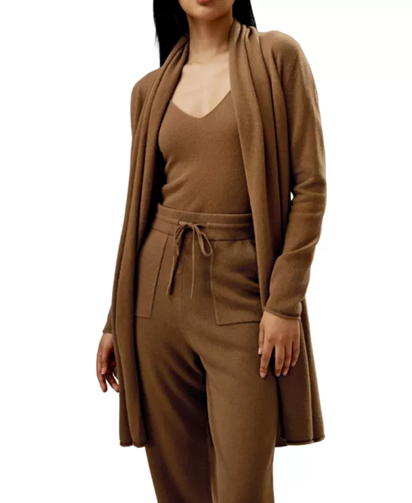 Кашемировый кардиган-накидка Lilysilk, бежевый
Кашемировый кардиган-накидка Lilysilk, бежевый