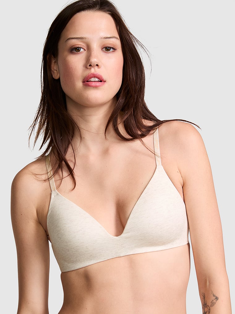 Носите везде бюстгальтер с легкой подкладкой и косточками Pink Wear Everywhere, logo cotton natural heather
Носите везде бюстгальтер с легкой подкладкой и косточками Pink Wear Everywhere, logo cotton natural heather