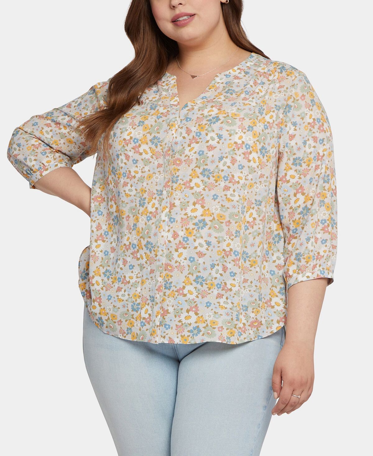 Блузка больших размеров с защипами NYDJ
Блузка больших размеров с защипами NYDJ