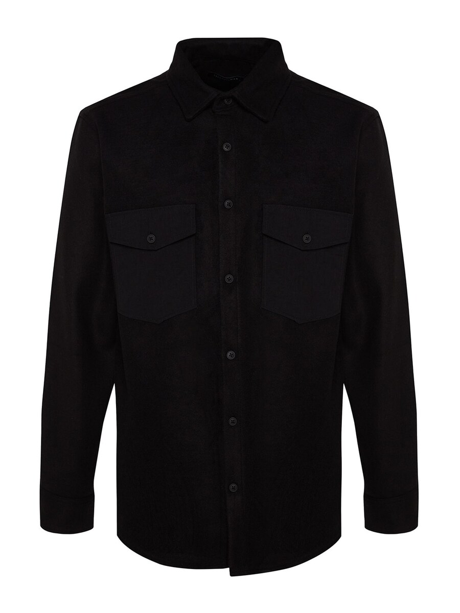 Рубашка обычного кроя на пуговицах Trendyol, черный
Рубашка обычного кроя на пуговицах Trendyol, черный