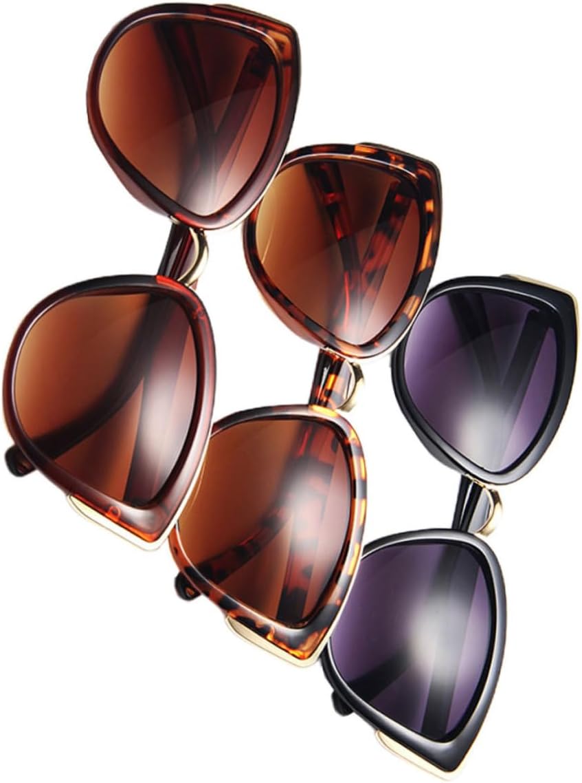 GALPADA Набор из 3 ретро-солнцезащитных очков «кошачий глаз» для женщин, пластиковые винтажные солнцезащитные очки для активного отдыха, черная, леопардовая и коричневая оправы, для пляжа и повседневной носки, Assorted Color
GALPADA Набор из 3 ретро-солнцезащитных очков «кошачий глаз» для женщин, пластиковые винтажные солнцезащитные очки для активного отдыха, черная, леопардовая и коричневая оправы, для пляжа и повседневной носки, Assorted Color