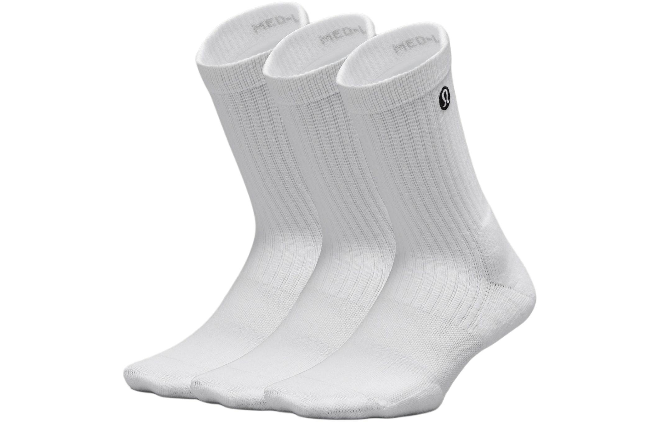 Lululemon Женские носки Mid-Calf, 3 пары, White
Lululemon Женские носки Mid-Calf, 3 пары, White