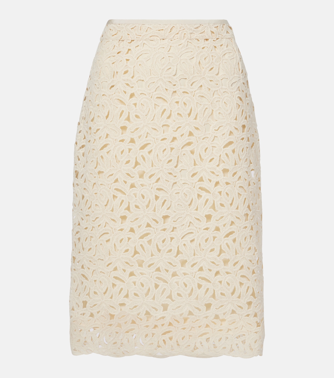 Флоральный хлопковый джерси юбка-карандаш Moncler, 041 - White
Флоральный хлопковый джерси юбка-карандаш Moncler, 041 - White