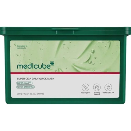 Маска для лица Medicube Super Cica Daily Quick, 30 шт.
Маска для лица Medicube Super Cica Daily Quick, 30 шт.