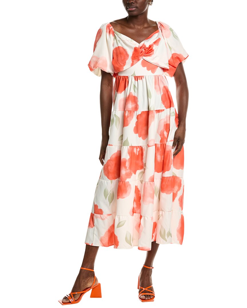 Айппонелли Многослойное миди-платье IPPONELLI, оранжевый 
Айппонелли Многослойное миди-платье IPPONELLI, оранжевый