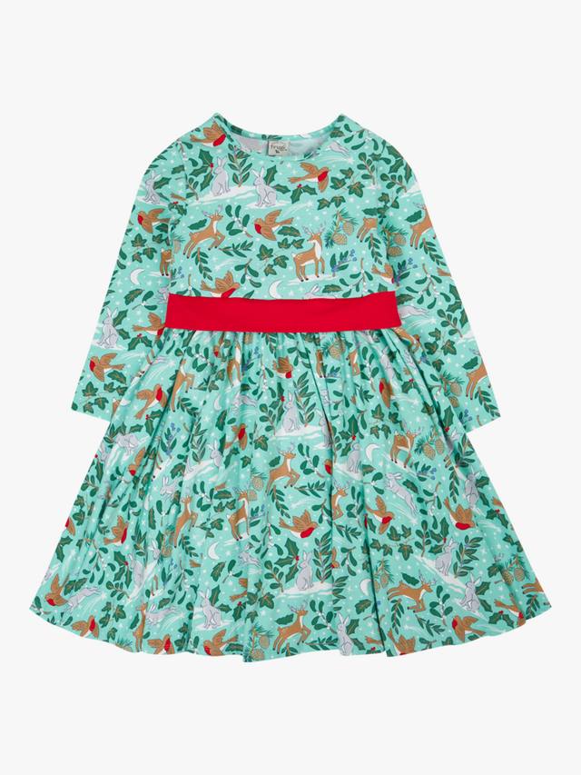 Детское праздничное платье-клеш из хлопка Frugi, Festive Forest
Детское праздничное платье-клеш из хлопка Frugi, Festive Forest