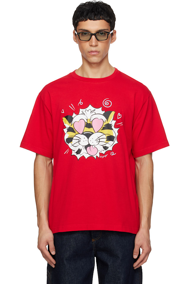 Kenzo Красная футболка Kenzo Paris 'Kenzo Wild Tiger' оверсайз
Kenzo Красная футболка Kenzo Paris 'Kenzo Wild Tiger' оверсайз