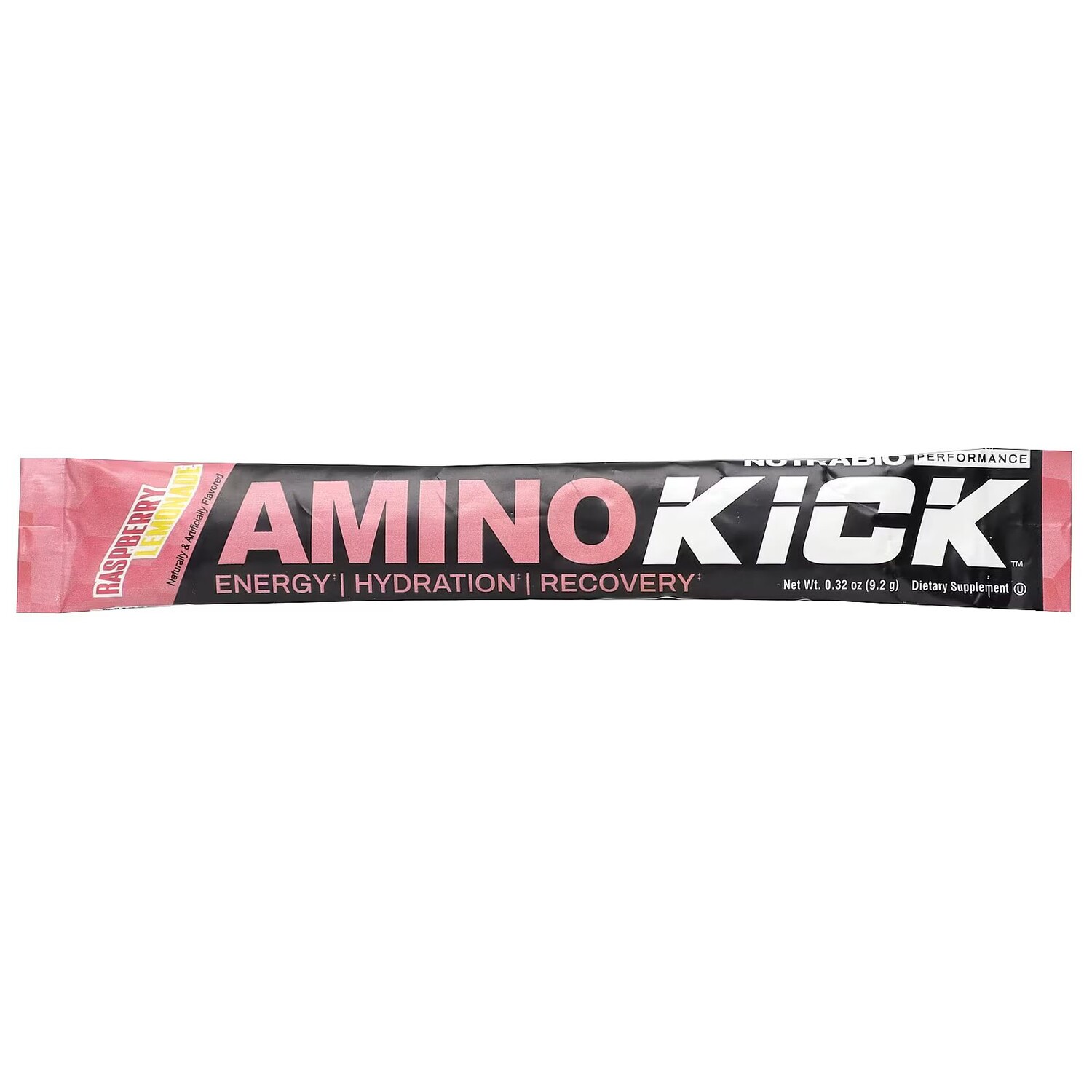 Amino Kick, малиновый лимонад, 1 упаковка в стиках, 9,2 г (0,32 унции) Nutrabio
Amino Kick, малиновый лимонад, 1 упаковка в стиках, 9,2 г (0,32 унции) Nutrabio