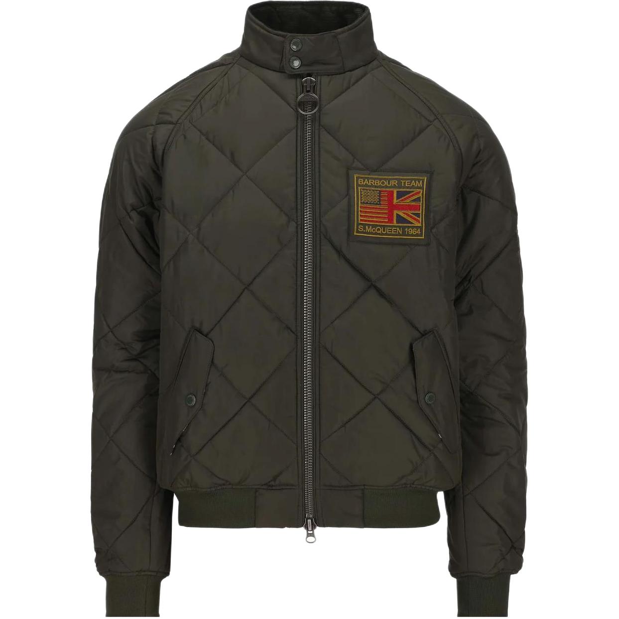 Утепленная куртка на молнии с нашивкой с логотипом Barbour, зеленый
Утепленная куртка на молнии с нашивкой с логотипом Barbour, зеленый