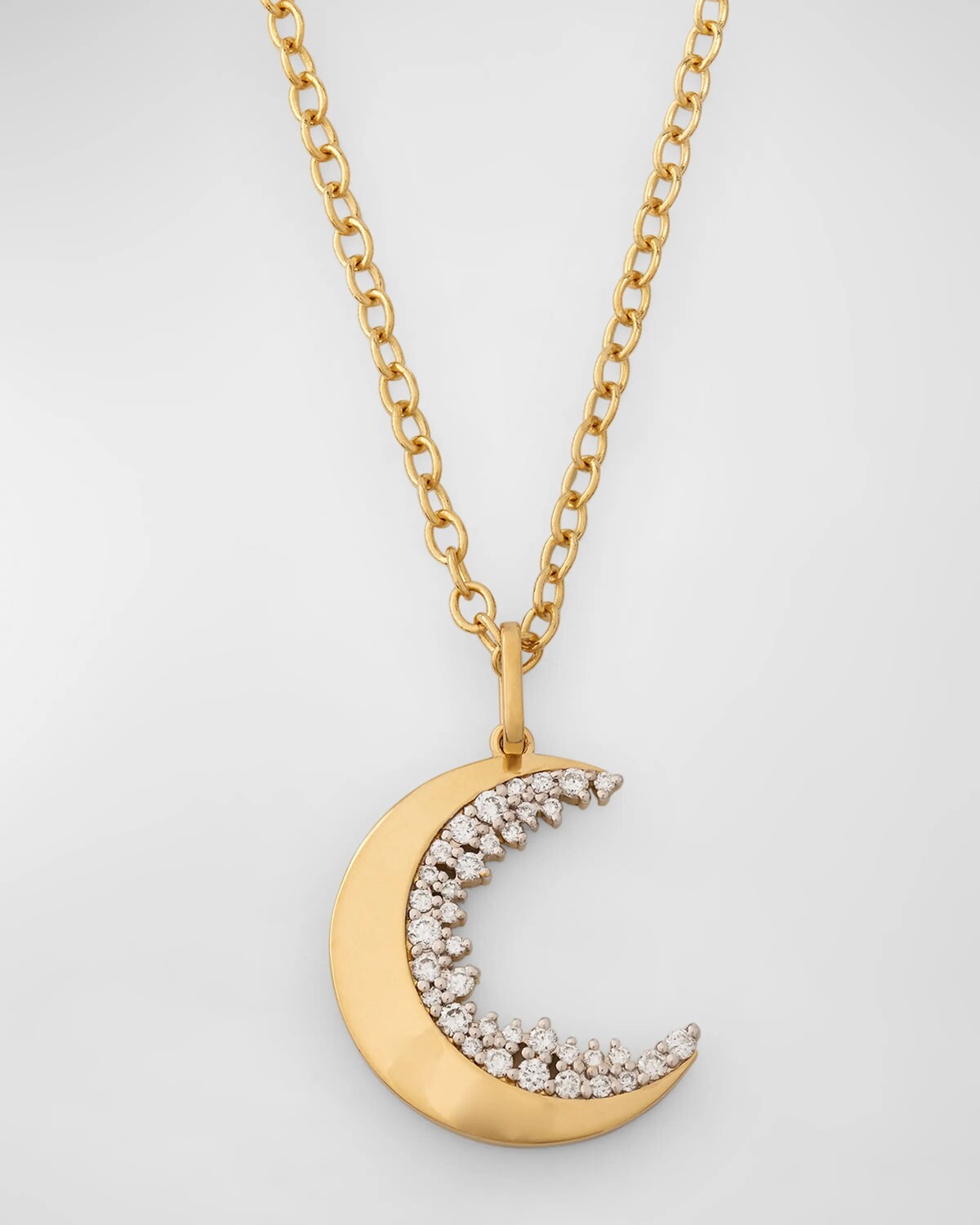 Коктейльное колье-подвеска в форме полумесяца с бриллиантами Sydney Evan
Коктейльное колье-подвеска в форме полумесяца с бриллиантами Sydney Evan
