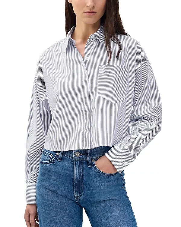 Укороченная рубашка Марин Rag & Bone, белый
Укороченная рубашка Марин Rag & Bone, белый