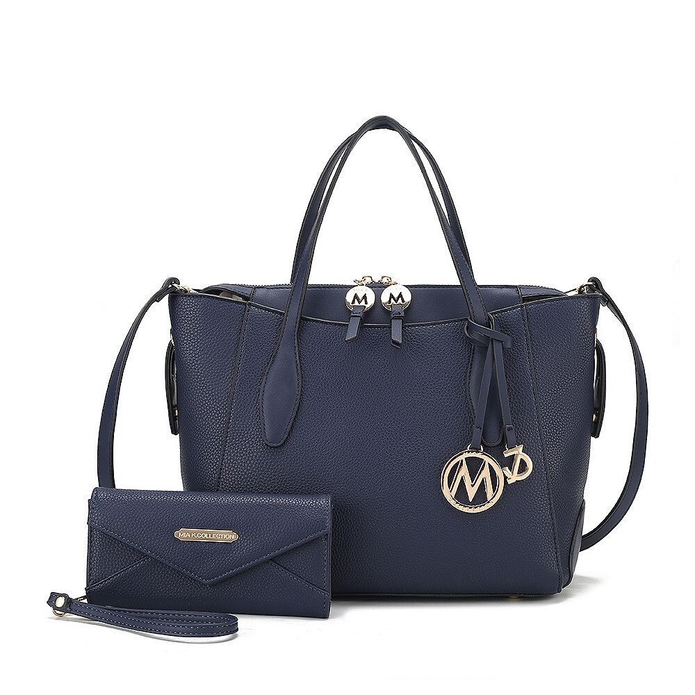 Женская большая сумка-тоут из веганской кожи MKF Collection Bruna с кошельком от Mia K, темно-синий
Женская большая сумка-тоут из веганской кожи MKF Collection Bruna с кошельком от Mia K, темно-синий