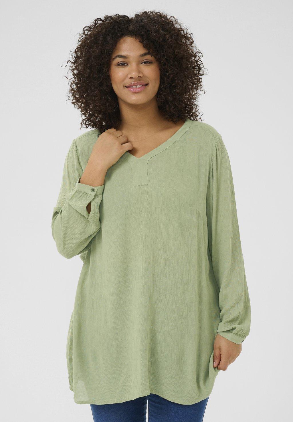 Блуза AMI Kaffe Curve, зеленый
Блуза AMI Kaffe Curve, зеленый