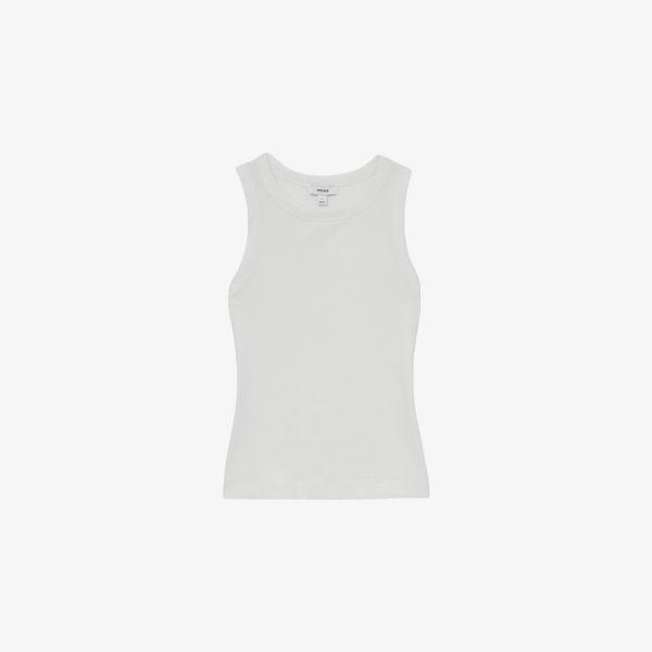 Бетти майка-борцовка из хлопкового джерси Reiss, белый
Бетти майка-борцовка из хлопкового джерси Reiss, белый