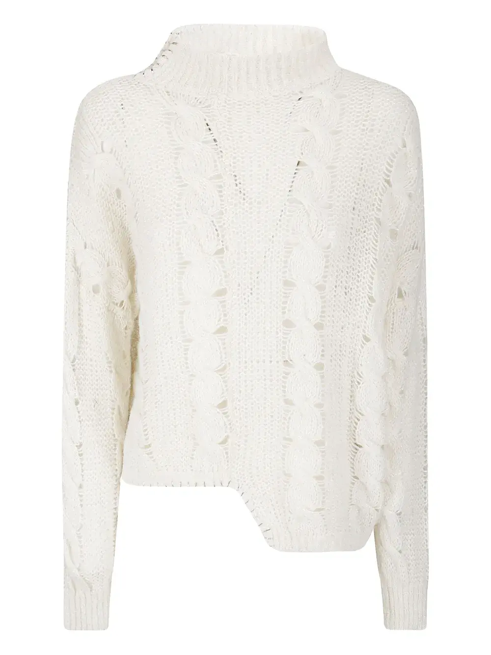 Кашемировый свитер вязаный косичкой Cecile Handmade, белый
Кашемировый свитер вязаный косичкой Cecile Handmade, белый