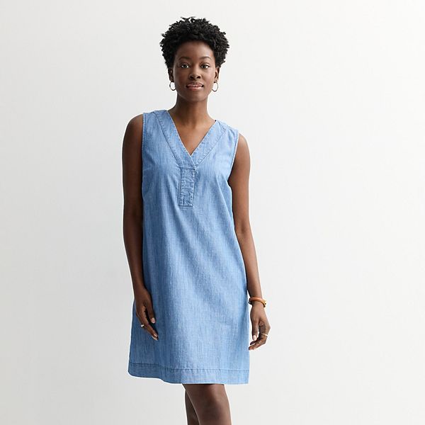 Повседневное платье-сарафан с V-образным вырезом Petite Sonoma Goods For Life, Chambray
Повседневное платье-сарафан с V-образным вырезом Petite Sonoma Goods For Life, Chambray