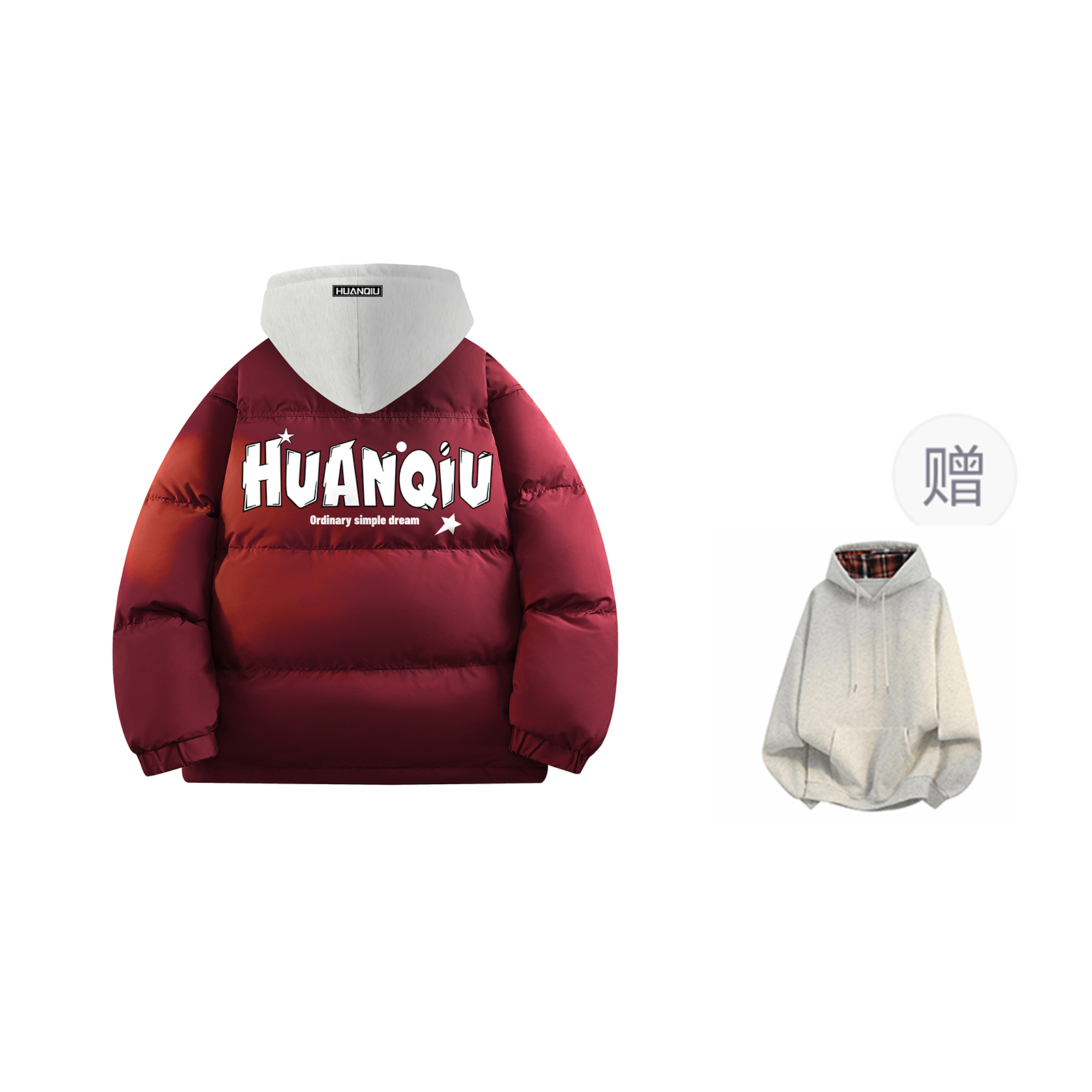 Пуховик Unisex с воротником стойкой утепленный HUANQIU, burgundy (with plaid top included)
Пуховик Unisex с воротником стойкой утепленный HUANQIU, burgundy (with plaid top included)