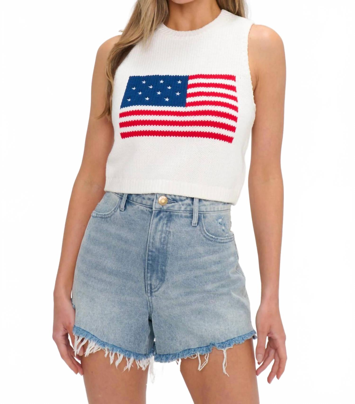 Майка Milo из трикотажного флага Show Me Your Mumu, Flag Knit
Майка Milo из трикотажного флага Show Me Your Mumu, Flag Knit