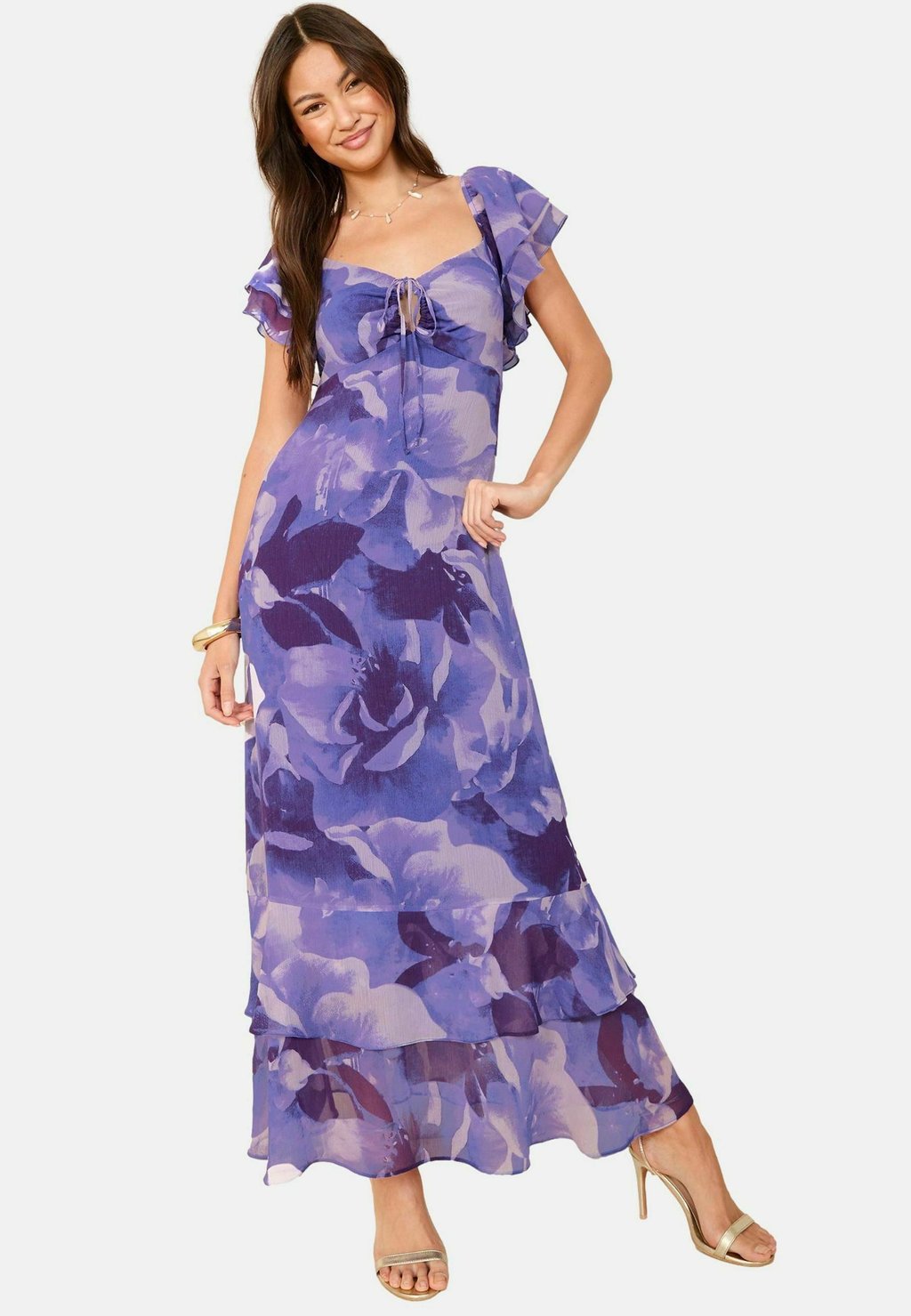 Длинное платье PRINT RUFFLE TIERED Friends Like These, цвет Purple Floral
Длинное платье PRINT RUFFLE TIERED Friends Like These, цвет Purple Floral