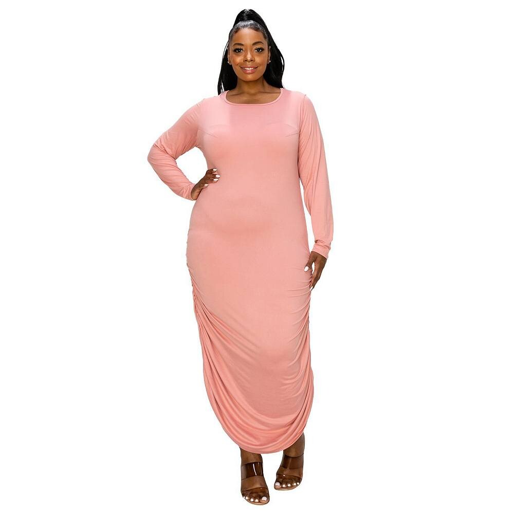 Платье макси со сборками по бокам L I V D, цвет Blush
Платье макси со сборками по бокам L I V D, цвет Blush