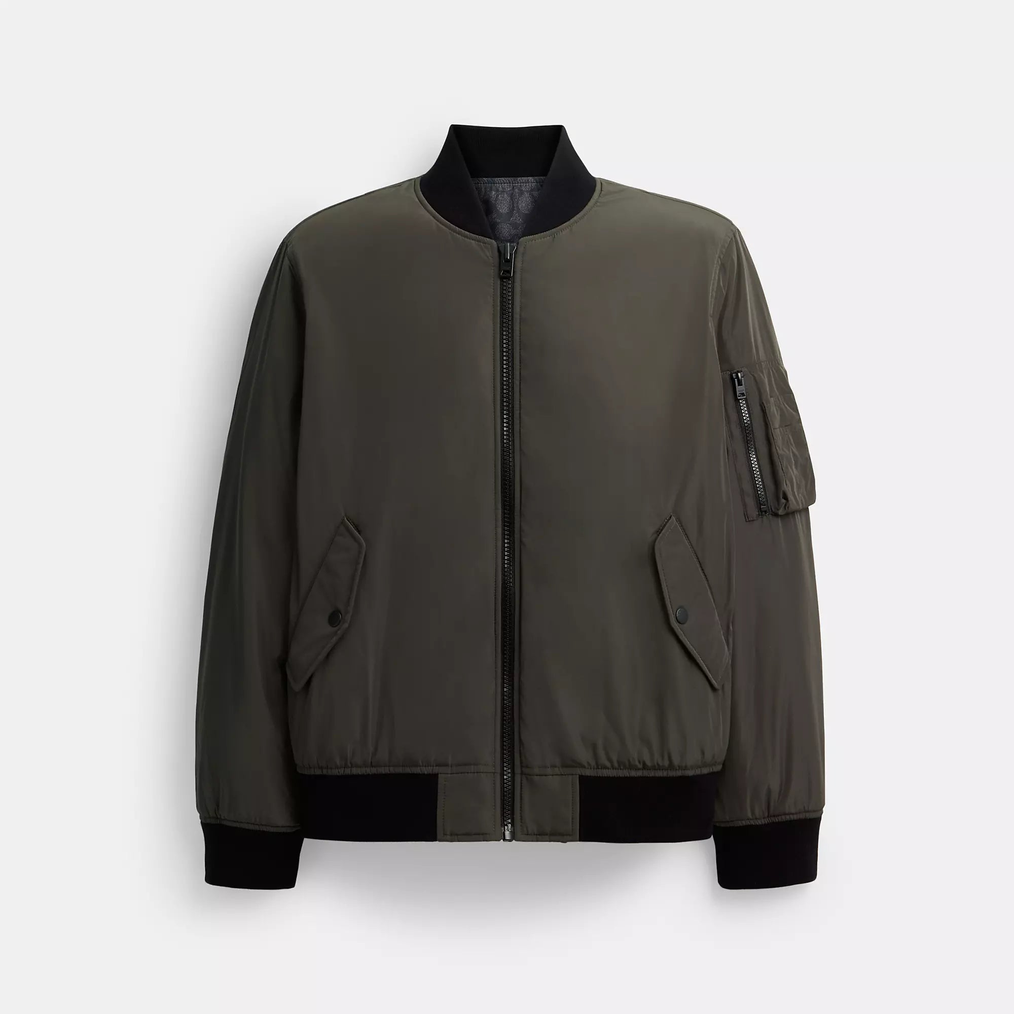 Coach Outlet Двусторонняя куртка Ma 1 из переработанного полиэстера, цвет olive/charcoal signature
Coach Outlet Двусторонняя куртка Ma 1 из переработанного полиэстера, цвет olive/charcoal signature