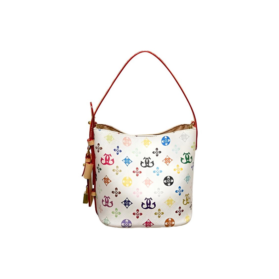 PAYOT Синтетическая кожа женская сумка-ведро через плечо с одним ремнем white/monogram coffee, Разноцветный, PAYOT Синтетическая кожа женская сумка-ведро через плечо с одним ремнем white/monogram coffee
PAYOT Синтетическая кожа женская сумка-ведро через плечо с одним ремнем white/monogram coffee, Разноцветный, PAYOT Синтетическая кожа женская сумка-ведро через плечо с одним ремнем white/monogram coffee