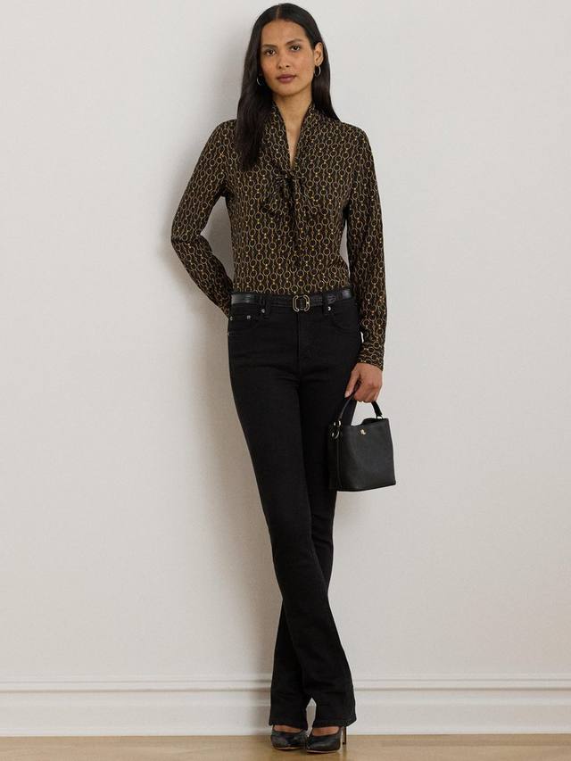 Блузка Lauren Yilvray с цепочным принтом и завязкой на шее из крепа Ralph Lauren, Black/Multi
Блузка Lauren Yilvray с цепочным принтом и завязкой на шее из крепа Ralph Lauren, Black/Multi