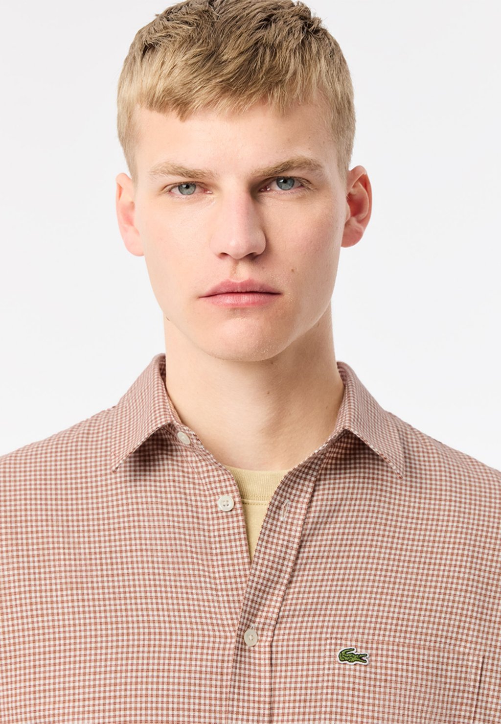 Рубашка Lacoste, бежевый 
Рубашка Lacoste, бежевый