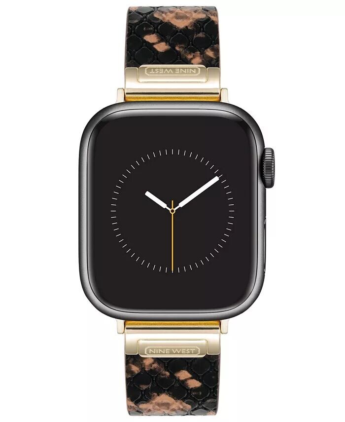 Женский кожаный ремешок с узором змеиной кожи коричневого цвета, предназначенный для Apple Watch диаметром 38/40/41 мм Nine West, коричневый
Женский кожаный ремешок с узором змеиной кожи коричневого цвета, предназначенный для Apple Watch диаметром 38/40/41 мм Nine West, коричневый