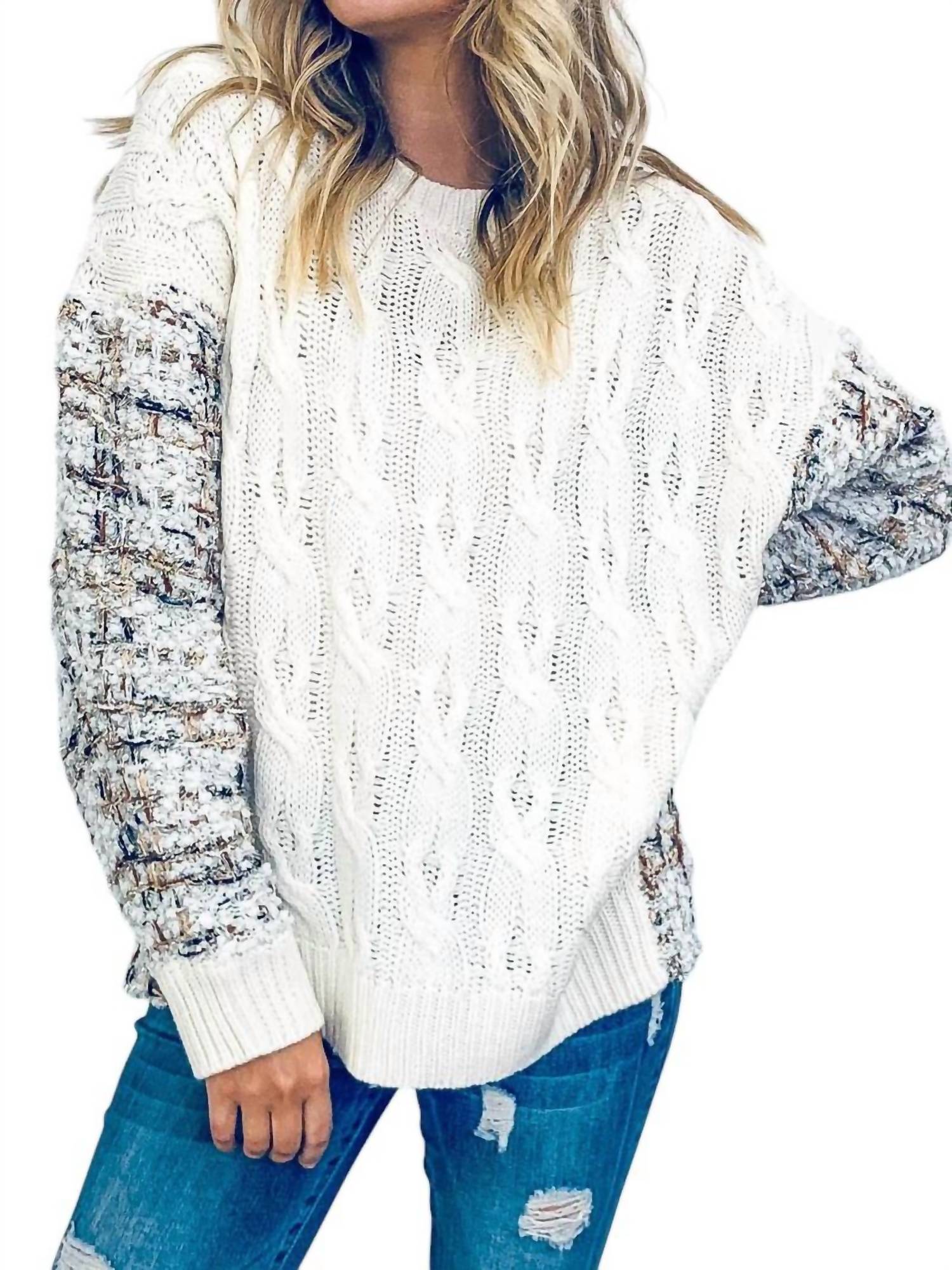 Свитер Party In The Back цвета слоновой кости с разноцветным принтом And The Why
Свитер Party In The Back цвета слоновой кости с разноцветным принтом And The Why