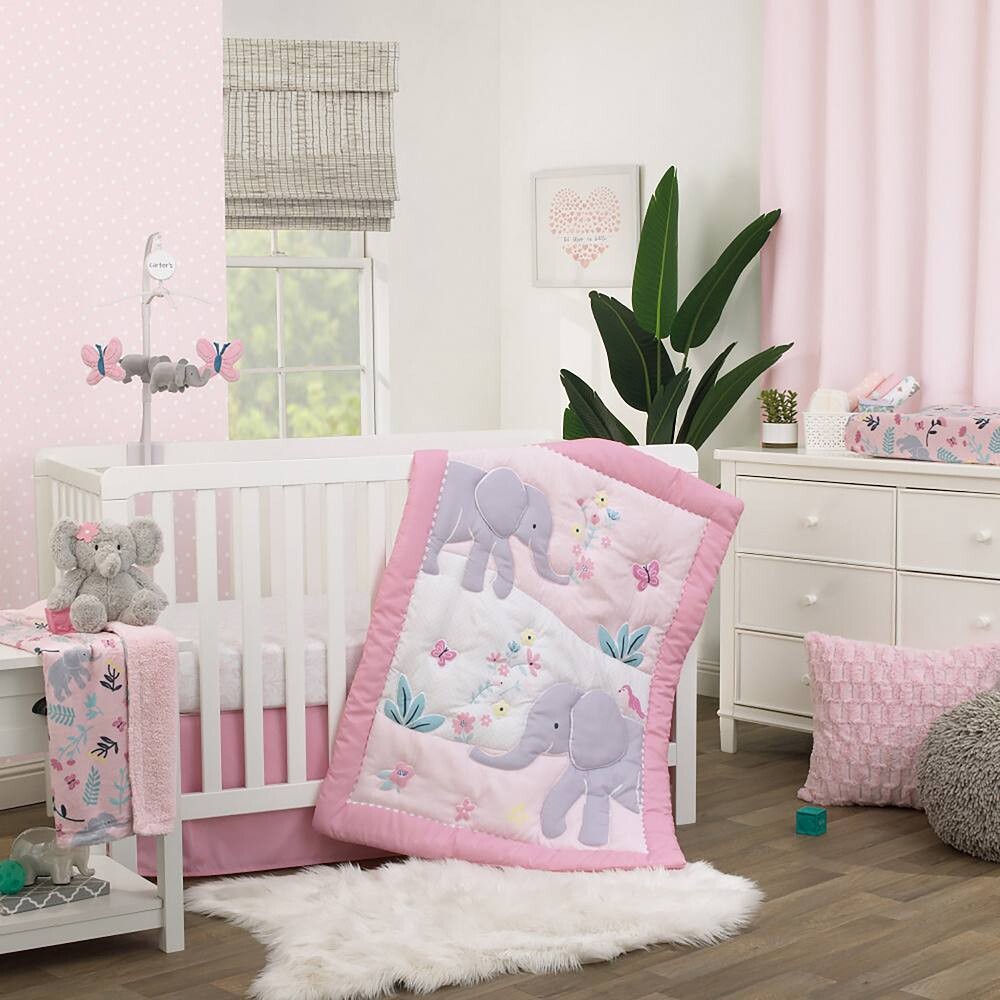 Комплект постельного белья для кроватки Carter's Floral Elephant из 3 предметов, розовый
Комплект постельного белья для кроватки Carter's Floral Elephant из 3 предметов, розовый