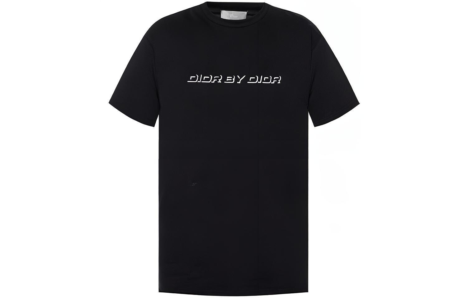 Ежеквартальные новинки Футболка мужская черная Dior, черный 
Ежеквартальные новинки Футболка мужская черная Dior, черный