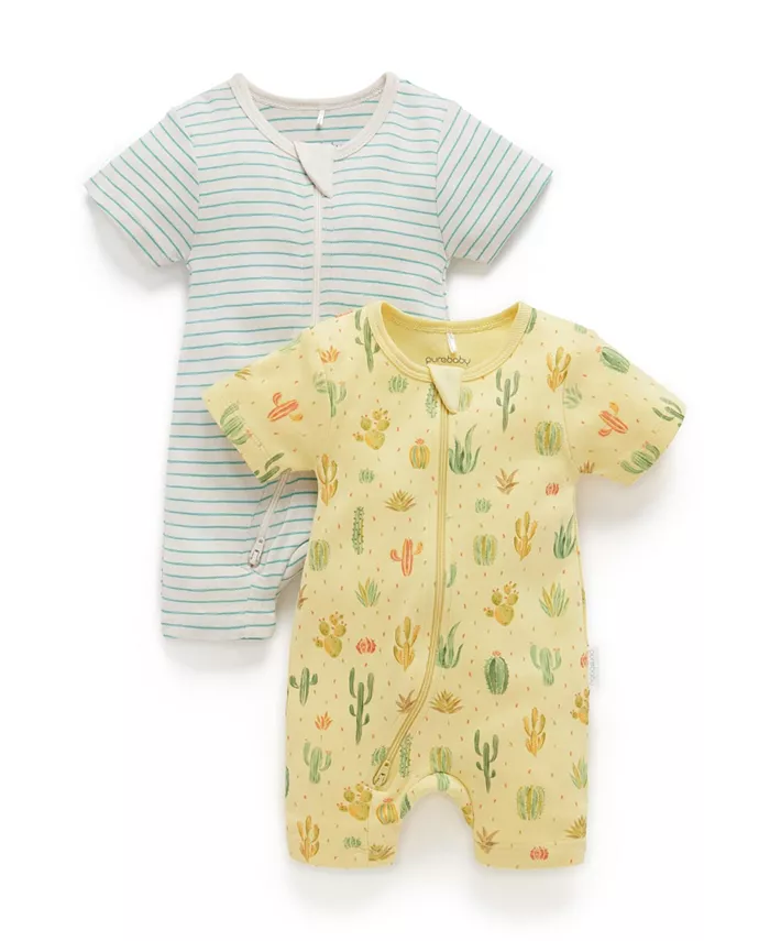 Комплект из 2 комбинезонов с короткими рукавами на молнии для мальчиков Purebaby, желтый
Комплект из 2 комбинезонов с короткими рукавами на молнии для мальчиков Purebaby, желтый